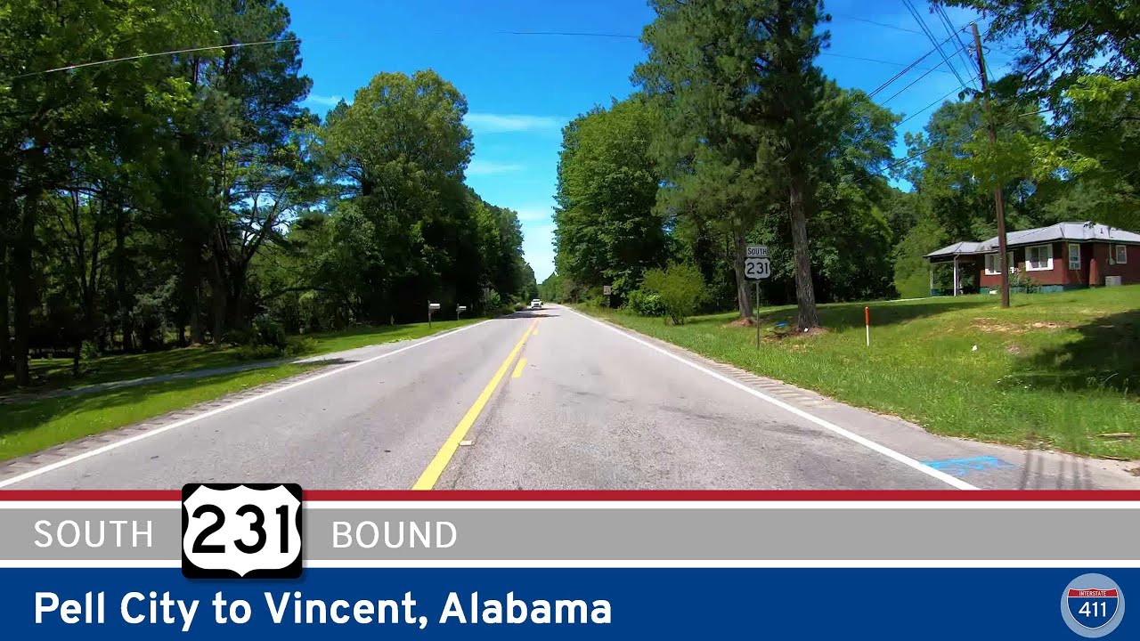 Take a peaceful 17-mile drive along U.S. Route 231 from Pell City to Vincent, Alabama, following the west bank of the Coosa River through farmland, forests, and quiet rural communities. Discover a hidden gem of central Alabama with scenic views and a relaxing pace.