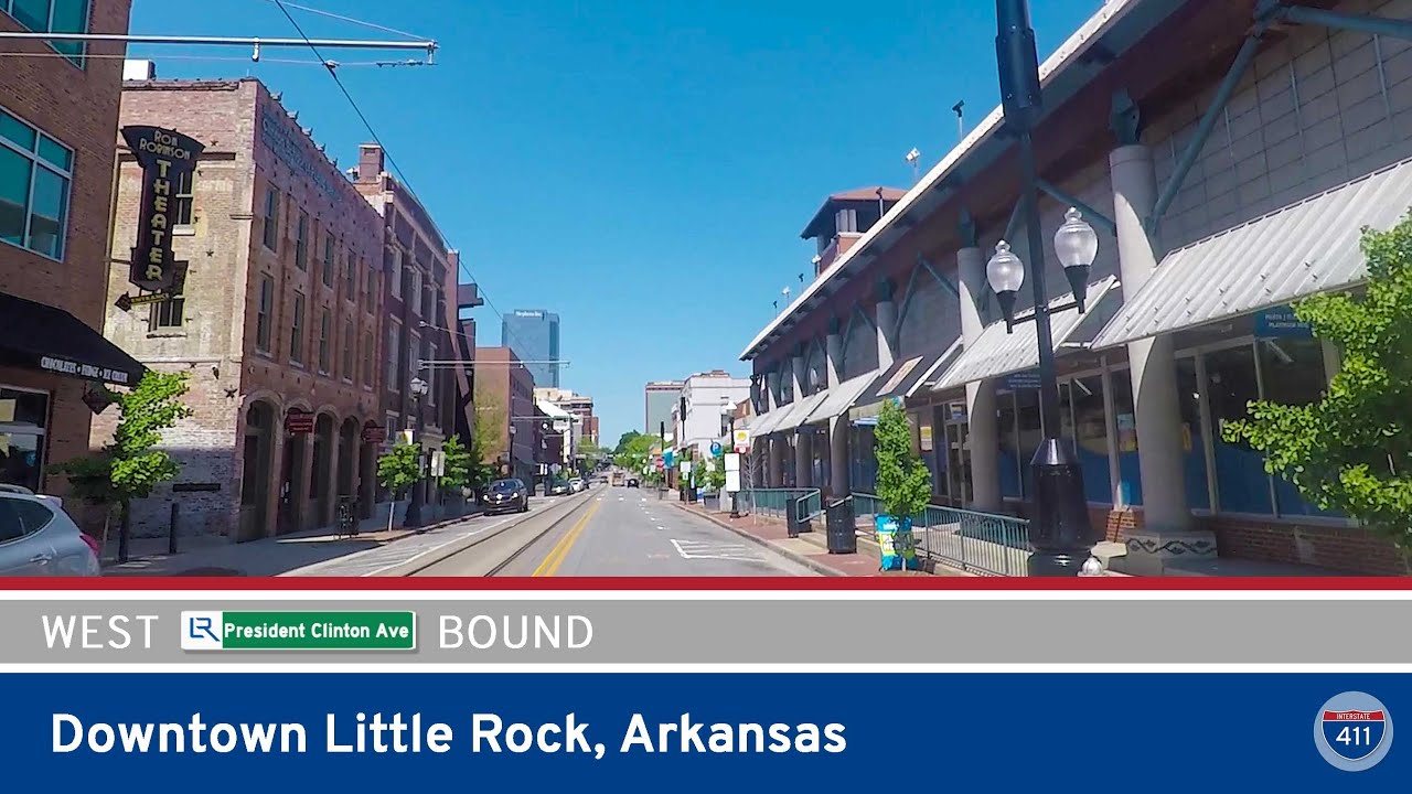 Westbound on President Clinton Avenue in Little Rock – Arkansas