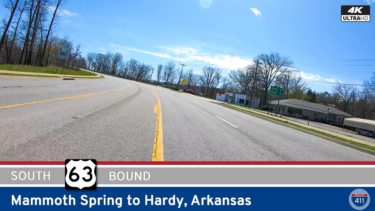 U.S. Route 63: Mammoth Spring to Hardy – Arkansas