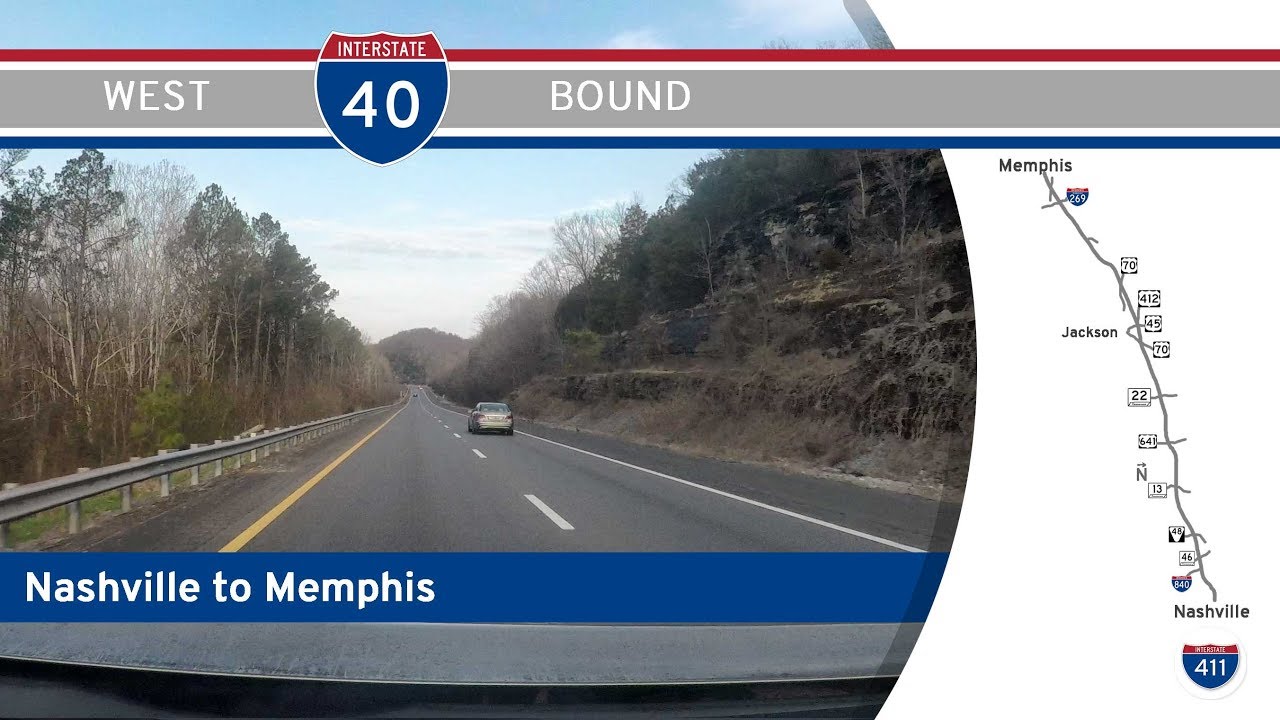 Interstate 40: Nashville to Memphis – Tennessee