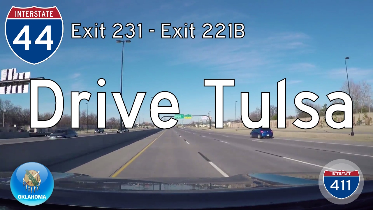 Interstate 44: Westbound in Tulsa – Oklahoma