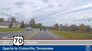U.S. Route 70: Sparta to Crossville – Tennessee